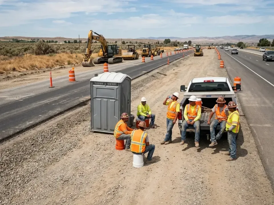 highway-road-construction-crew-007 — frequently asked questions, Porta Potty and Restroom Rentals in Morgan Hill, CA